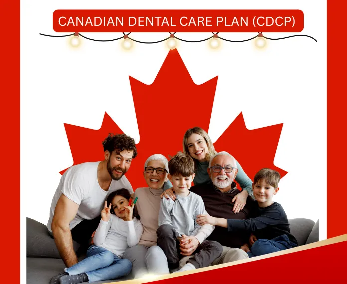 Canadian family representing the Canadian Dental Care Plan